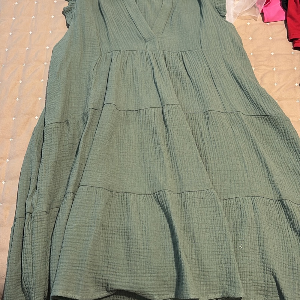 Flowy Green Dress